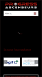 Mobile Screenshot of progress-ascenseurs.com